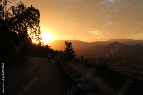 Atardecer en Santiago