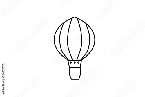 Vector. Icon illustration isolated. Balloon. Transport for the sky. Symbol of freedom. photo