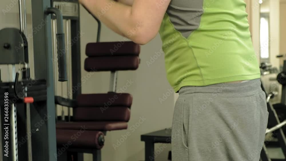 The man in the gym. Fitness. Healthy lifestyle The man in the gym. Fitness. Healthy lifestyle
