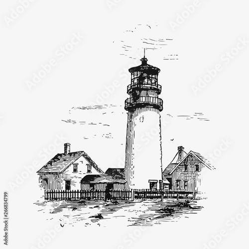 Lighthouse by the coast
