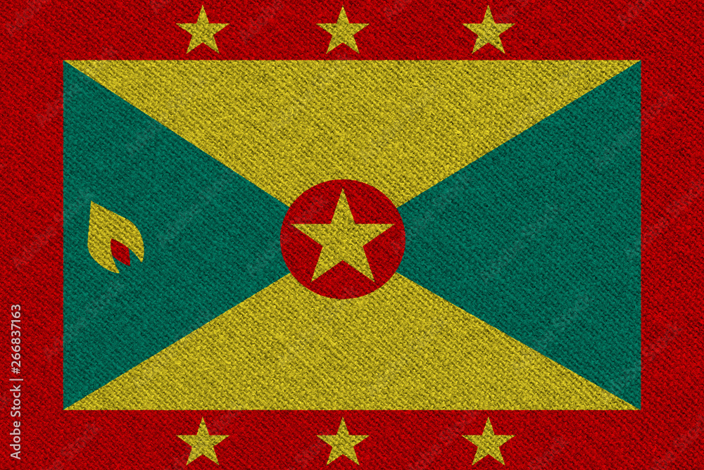 Fototapeta premium Grenada fabric flag