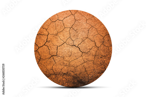 Dried and Cracked ground,Cracked surface,Dry soil in arid areas.