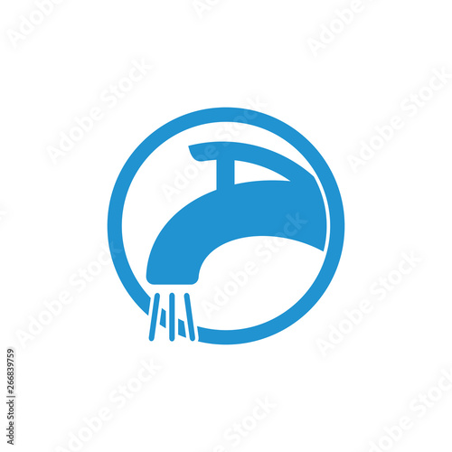 vector of water faucet symbol logo