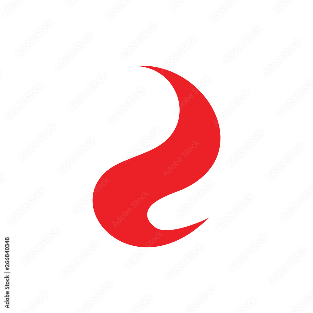 abstract letter d simple curves geometric fire flame logo abstract letter d simple curves geometric fire flame logo