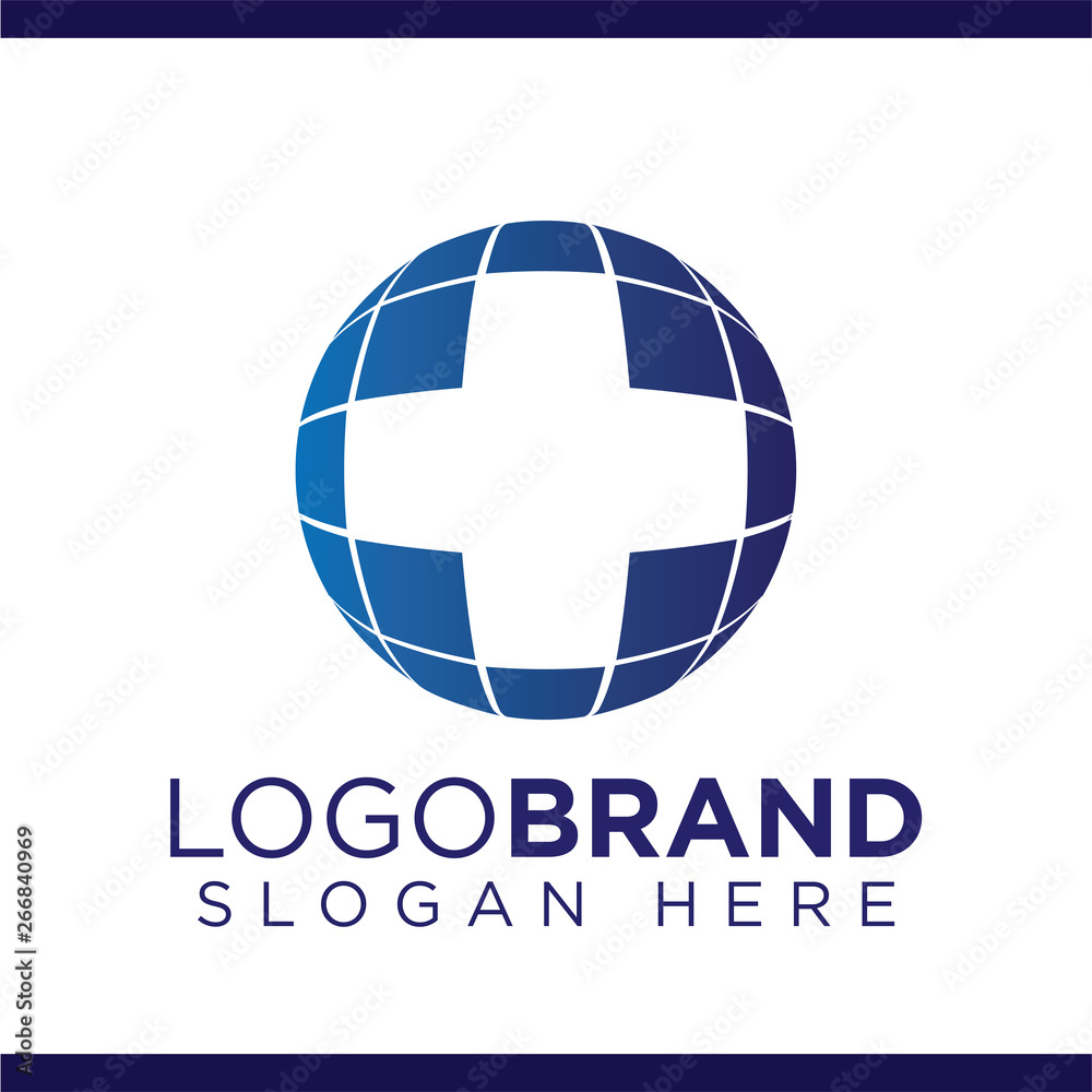 Medical Globe Logo Vector template Medical Globe Logo Vector template