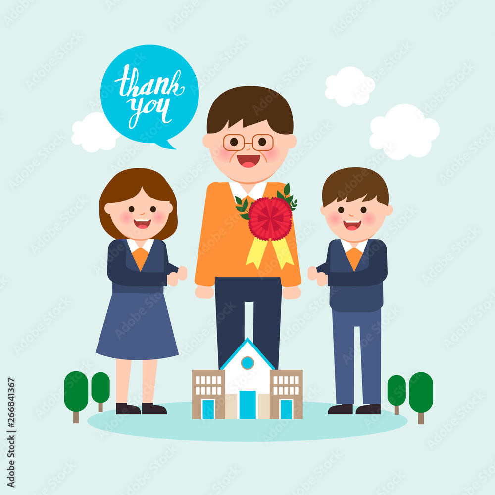 Family illustration, character, Mother's Day Family illustration, character, Mother's Day