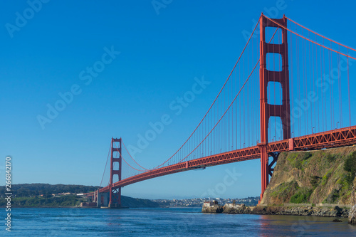 Golden Gate Bridge at morning light looking from Horseshoe Bay, San Francisco,USA © bennnn