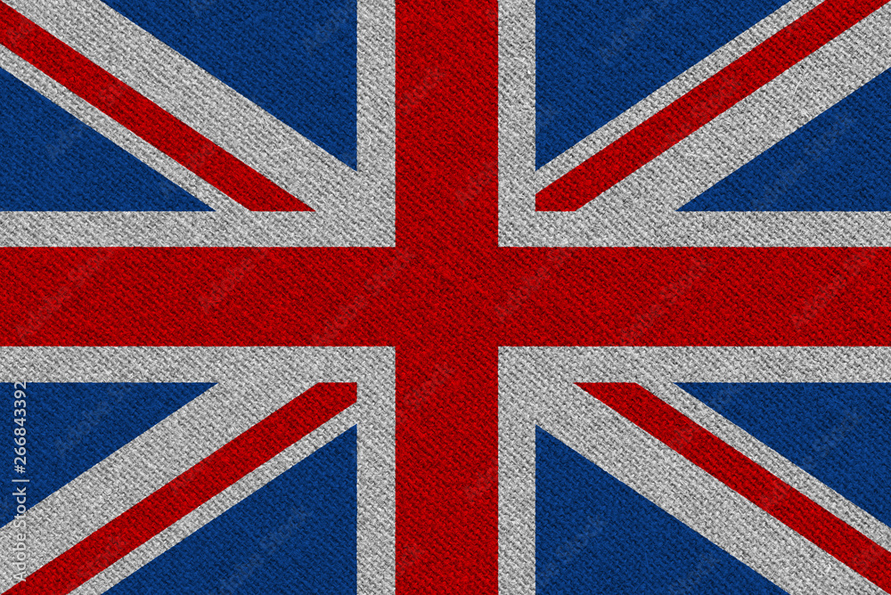 Fototapeta premium United Kingdom fabric flag