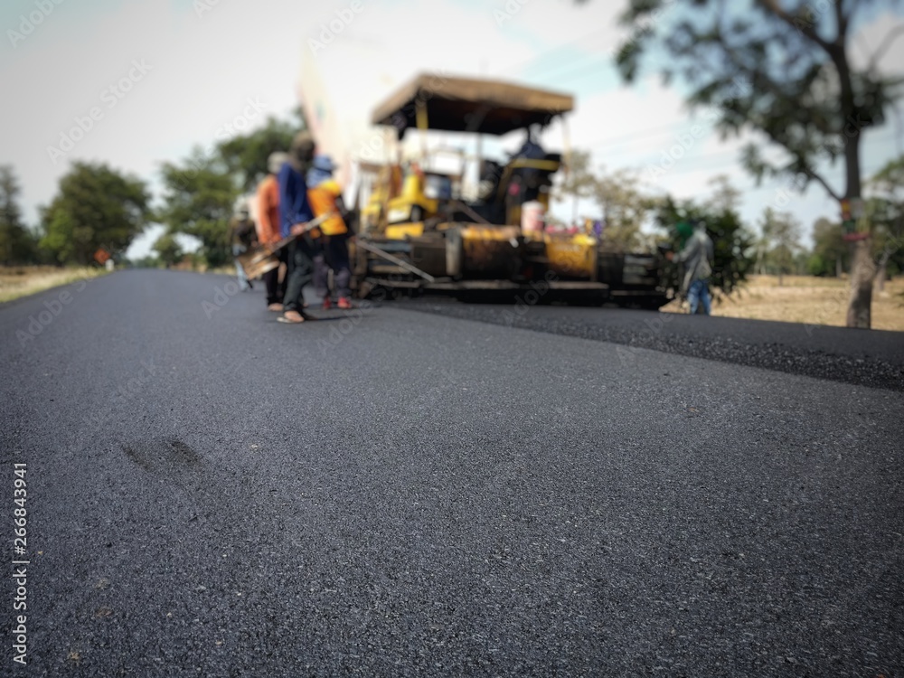 Fototapeta premium Road construction