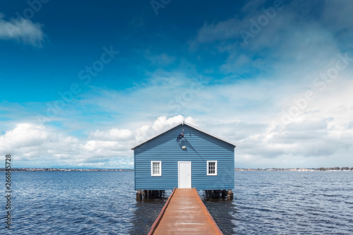 Beautiful scenery at Matilda Bay boathouse in the Swan River in Perth, Western Australia.