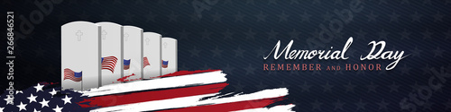 memorial day remember and honor background,united states flag, with respect honor and gratitude posters, modern design vector illustration
