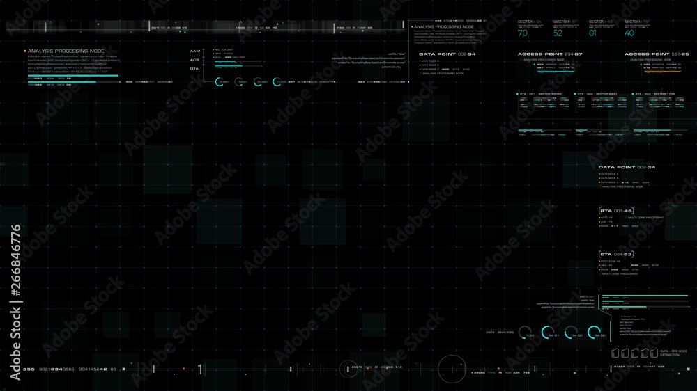 Futuristic motion graphic user interface head up display screen blank template with digital data telemetry information display for digital background graphic overlay Futuristic motion graphic user interface head up display screen blank template with digital data telemetry information display for digital background graphic overlay