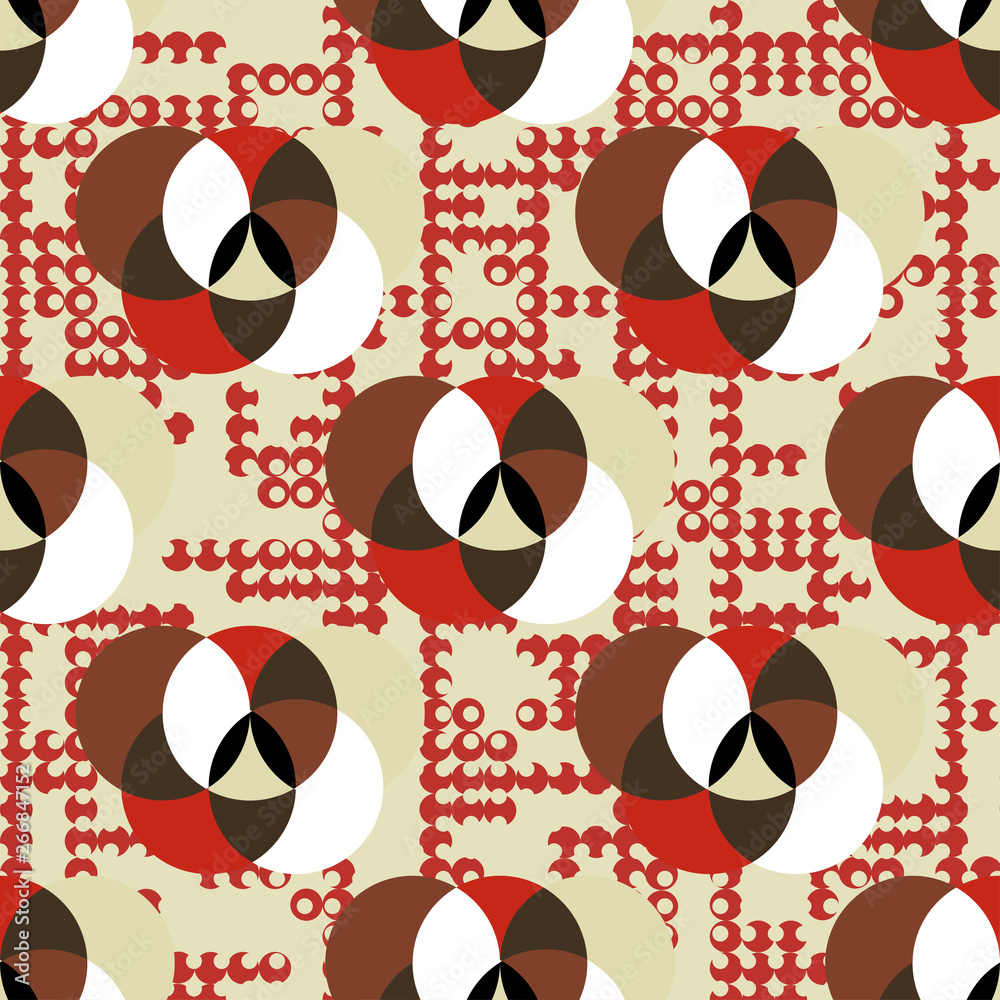 Fototapeta premium abstract geometric pattern in retro colors