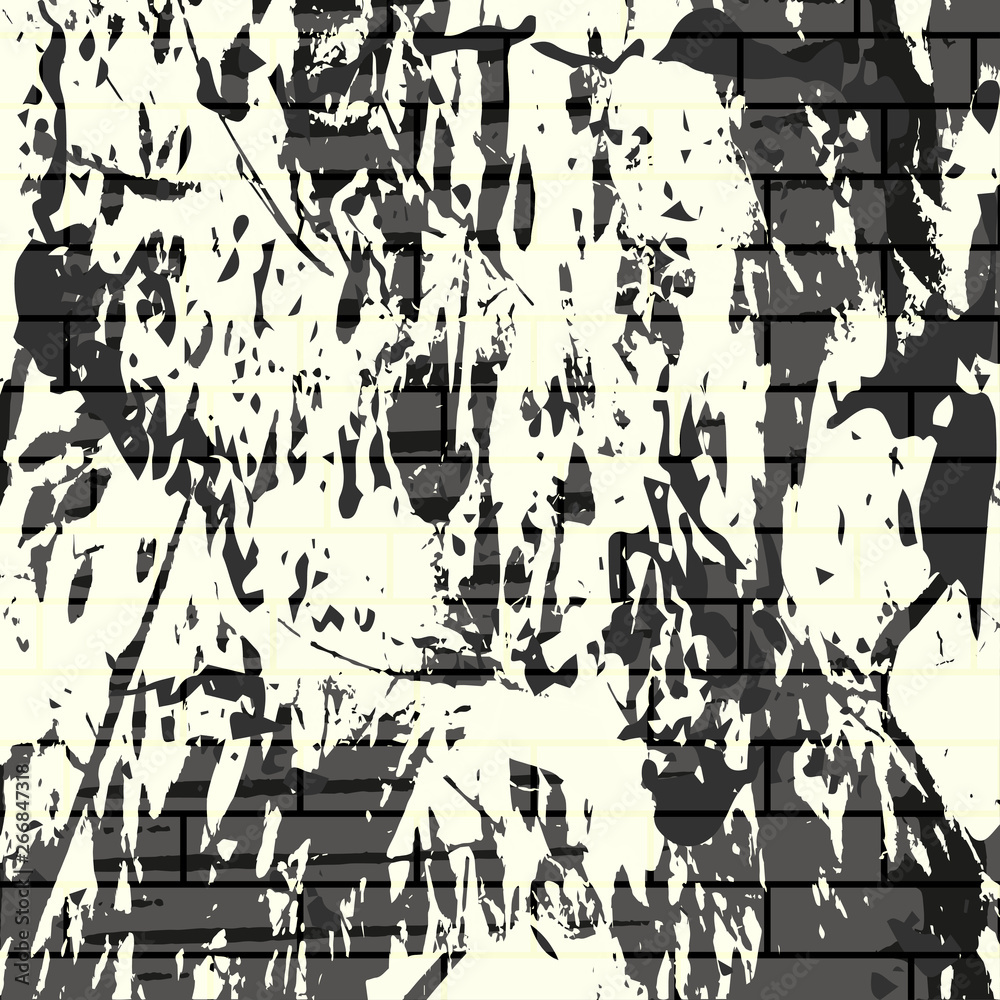 Fototapeta premium beautiful monochrome abstract colorful background illustration of graffiti