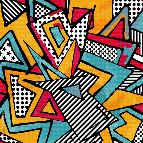psychedelic abstract graffiti background