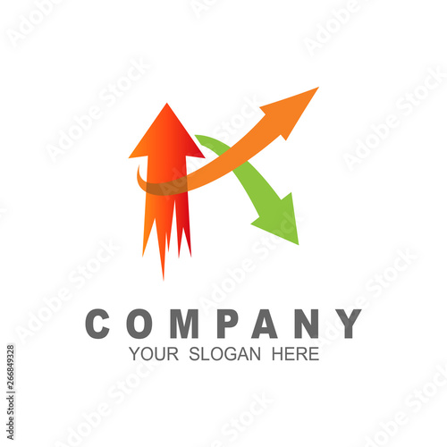 Logo letter k with arrow , letter k and arrow logo template Free Download Logo letter k with arrow , letter k and arrow logo template - GFXLoad