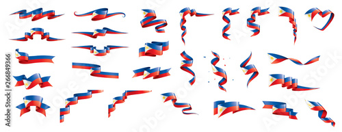 Philippines flag  vector illustration on a white background