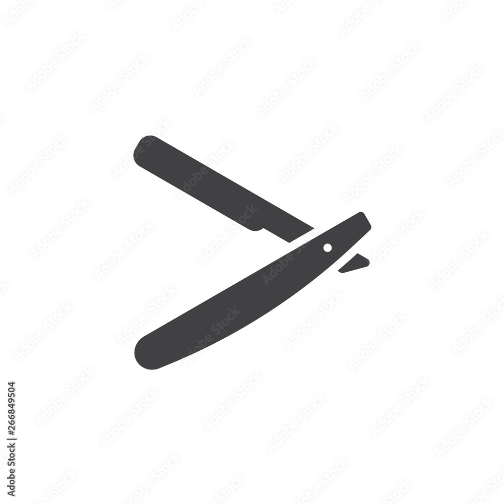 Straight razor vector icon. filled flat sign for mobile concept and web design. Barber knife shaving razor glyph icon. Symbol, logo illustration. Pixel perfect vector graphics Straight razor vector icon. filled flat sign for mobile concept and web design. Barber knife shaving razor glyph icon. Symbol, logo illustration. Pixel perfect vector graphics