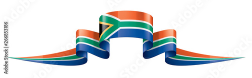 south africa flag, vector illustration on a white background