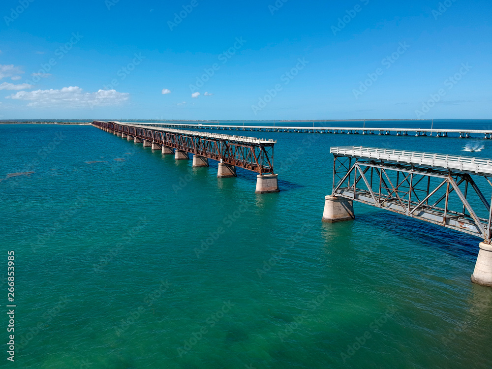 Road 1 to Key West in Florida Keys, USA