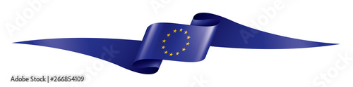 European union flag, vector illustration on a white background