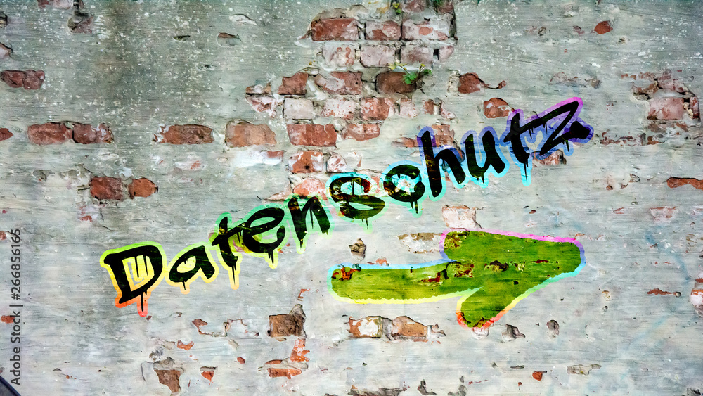 Fototapeta premium Schild 398 - Datenschutz