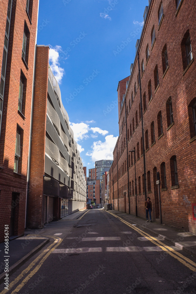 SHEFFIELD, UK - JUN09, 2017: High-rise building on Holland Street, Sheffield, UK