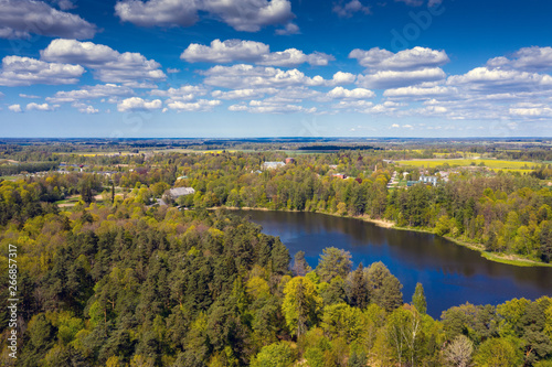 Lake and forest in Kazdanga, Latvia.