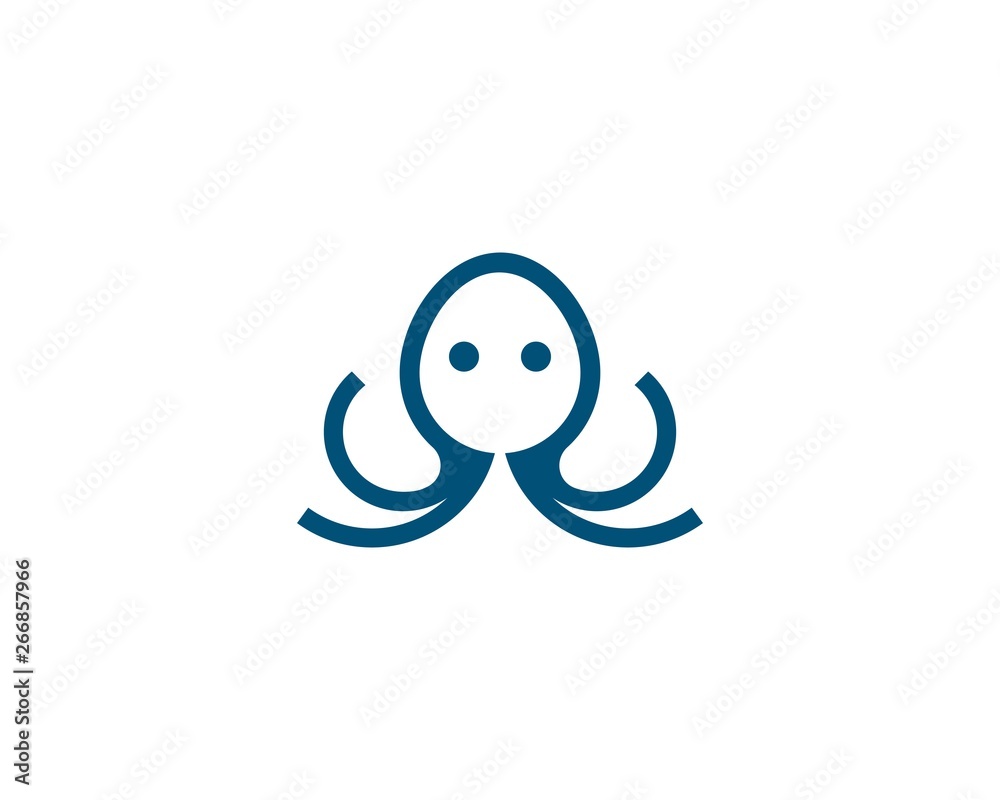Octopus logo ilustration vector Octopus logo ilustration vector