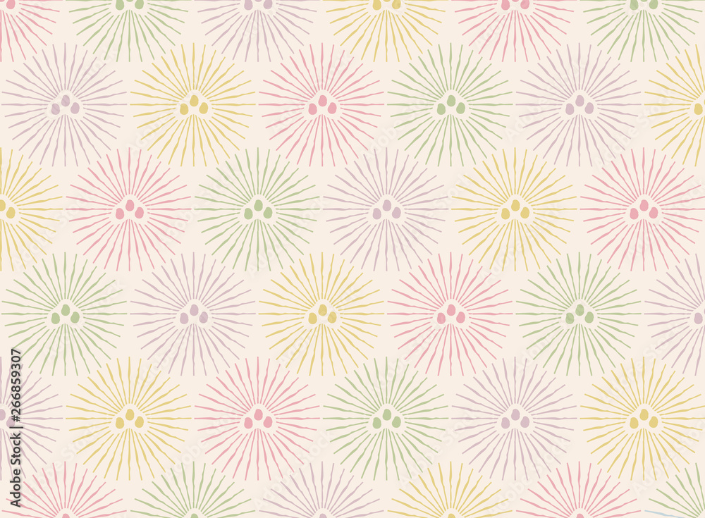 Japanese traditional  retro style illustration of pine tree pattern vector background 