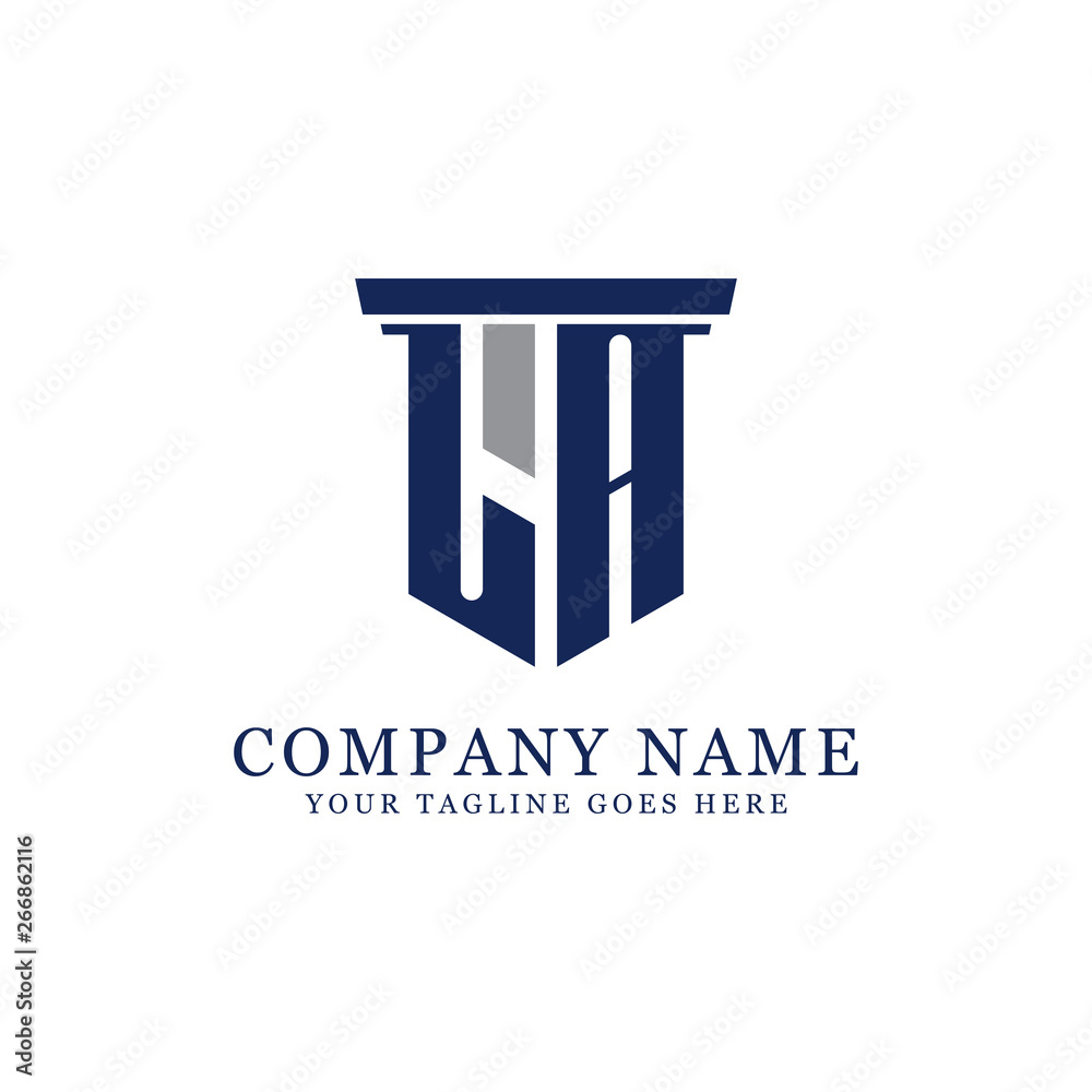 Simple Letter LA logo Design vector, can be used initial name, finance, law, business,art, Simple Letter LA logo Design vector, can be used initial name, finance, law, business,art,