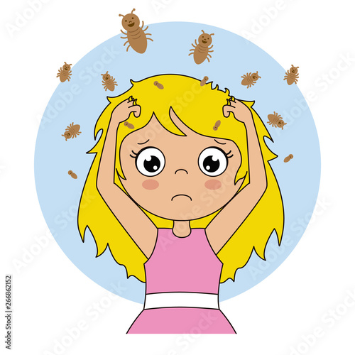 girl with head lice