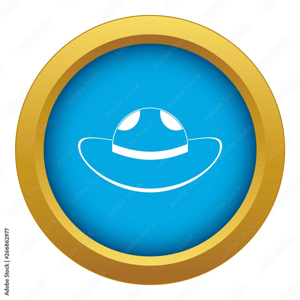 Sea hat icon blue vector isolated on white background for any design Sea hat icon blue vector isolated on white background for any design