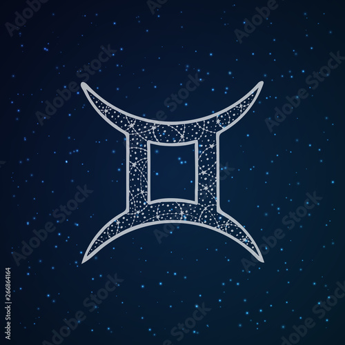 Gemini zodiac sign.