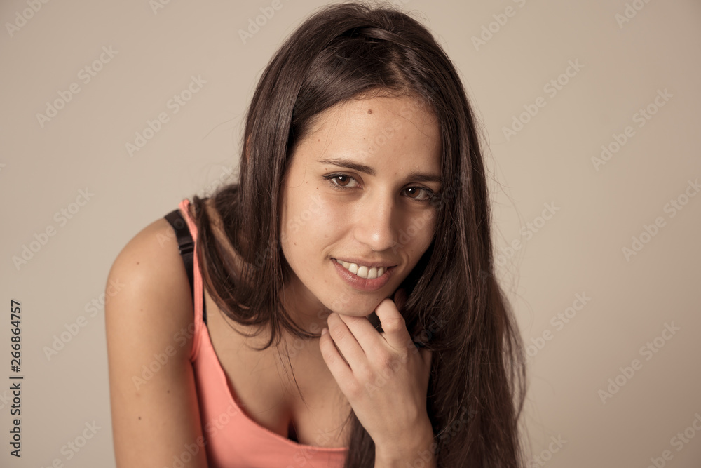 Young attractive latin woman posing looking sensual and beautiful. Beauty concept and lifestyle Young attractive latin woman posing looking sensual and beautiful. Beauty concept and lifestyle