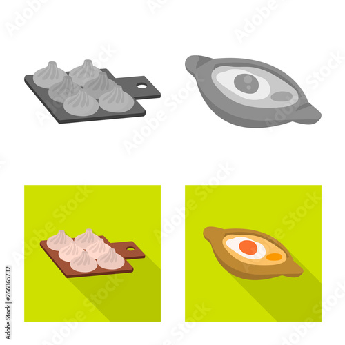 Vector design of culture and sightseeing symbol. Set of culture and originality stock symbol for web.