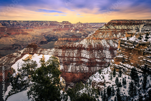 Winter on the Grand Canyon, Grand Canyon National Park, Arizona photo