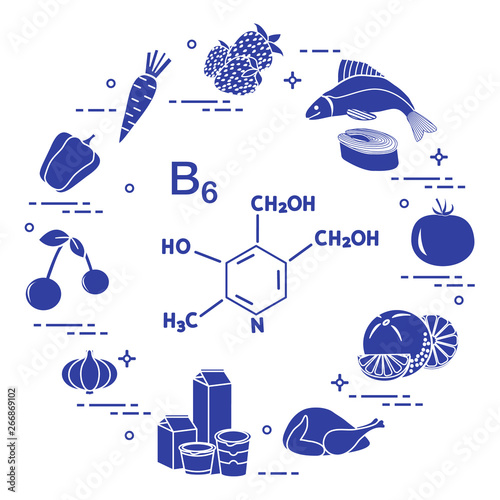 Foods rich in vitamin B6.