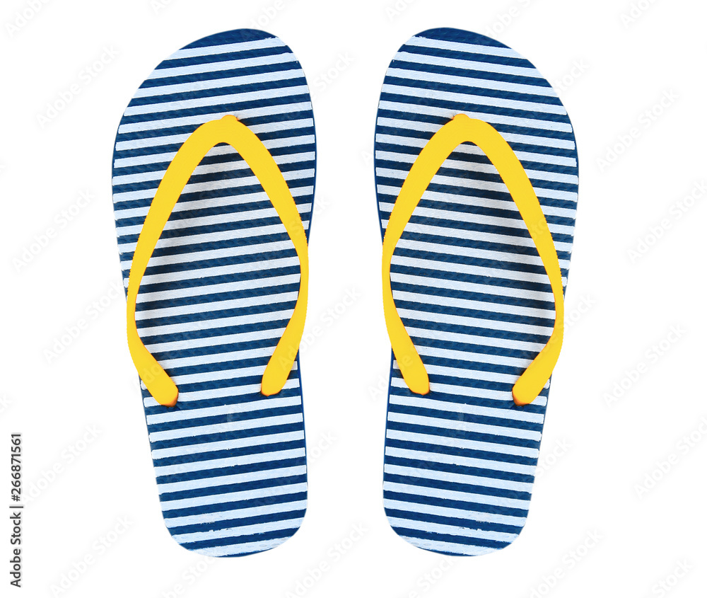 Beach flip flops isolated. Beach flip flops isolated.
