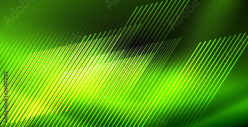 Neon color abstract lines