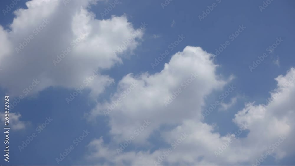 blue sky and white cloud, timelapse blue sky and white cloud, timelapse