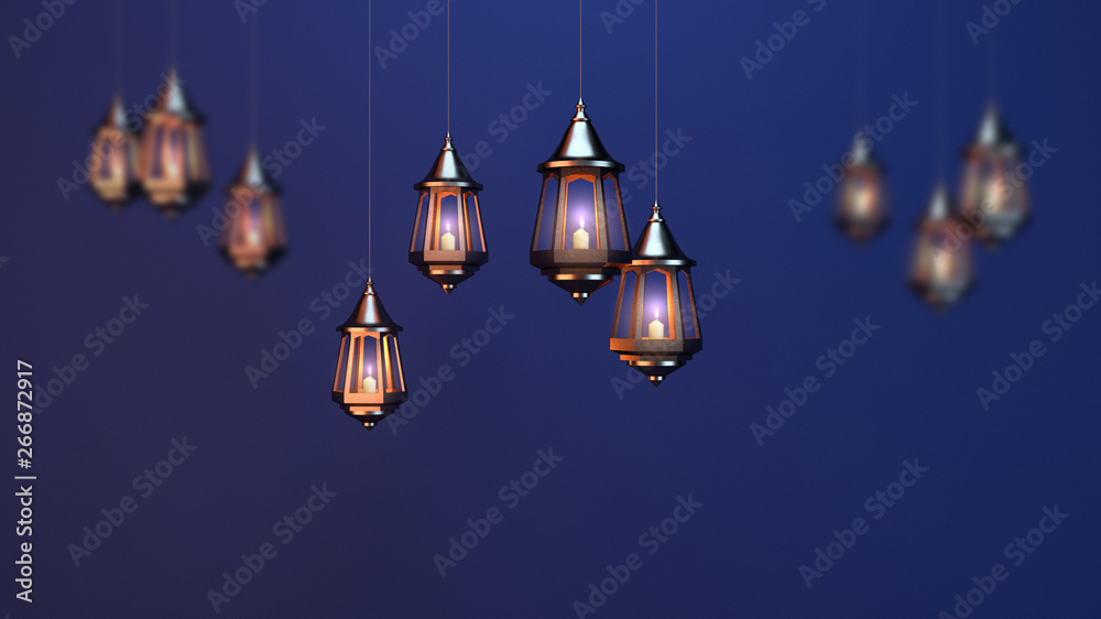 Illuminated Arabic Lantern