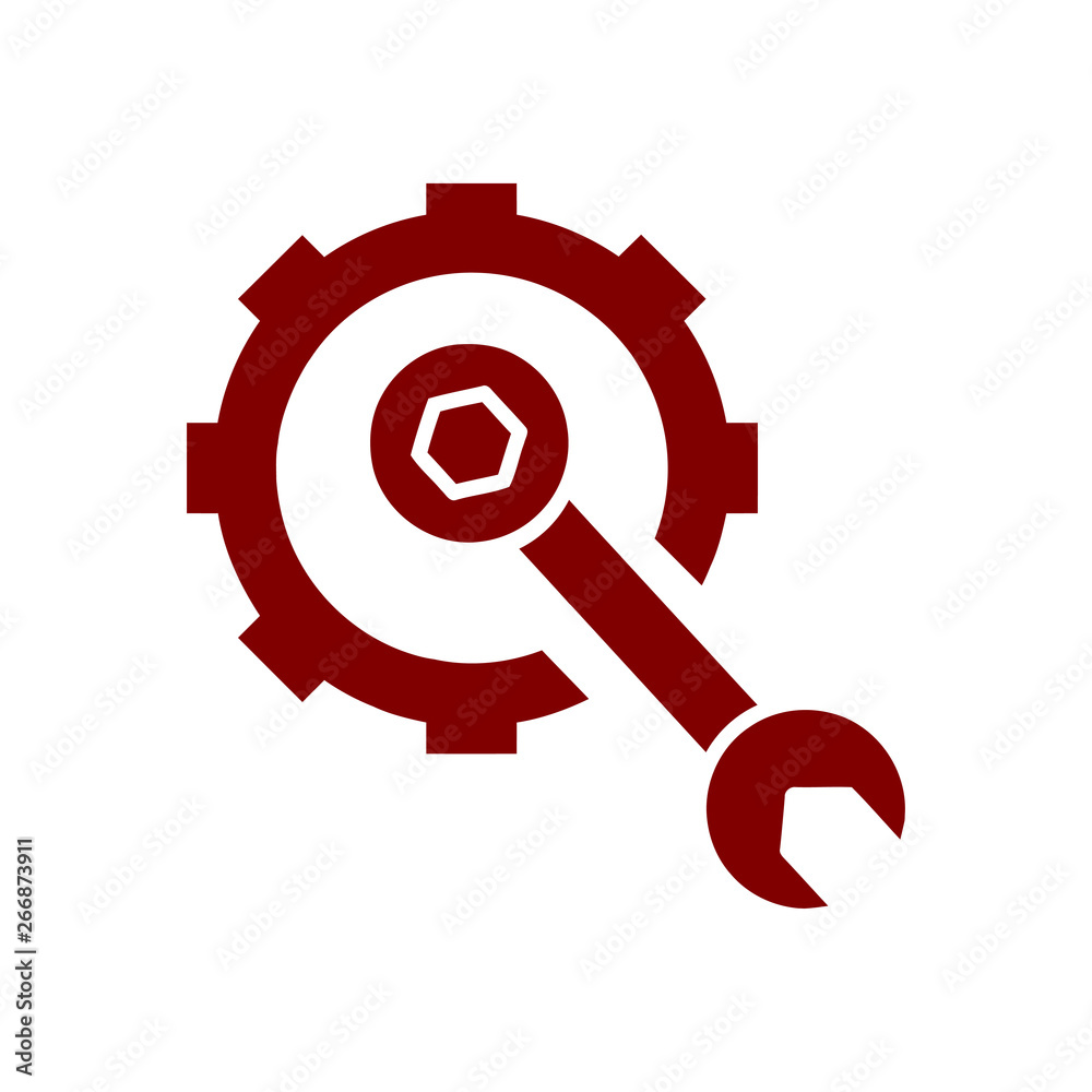 wrench with gear, wrench with hand , service tool , work tool icon wrench with gear, wrench with hand , service tool , work tool icon