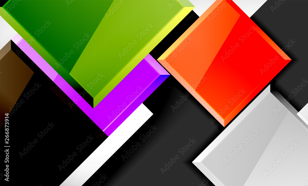 Colorful square and rectangle blocks background Colorful square and rectangle blocks background
