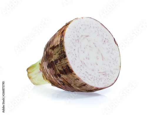 taro isolated on white background photo