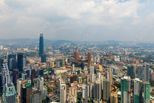 KUALA LUMPUR  MALAYSIA - April. 21  2016 . View of Kuala Lumpur city skyline