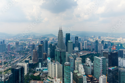 KUALA LUMPUR, MALAYSIA - April. 21, 2016 . View of Kuala Lumpur city skyline © czamfir