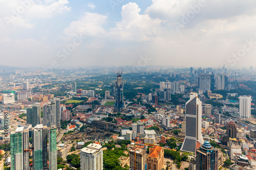 KUALA LUMPUR  MALAYSIA - April. 21  2016 . View of Kuala Lumpur city skyline