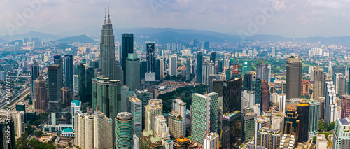 KUALA LUMPUR, MALAYSIA - April. 21, 2016 . View of Kuala Lumpur city skyline