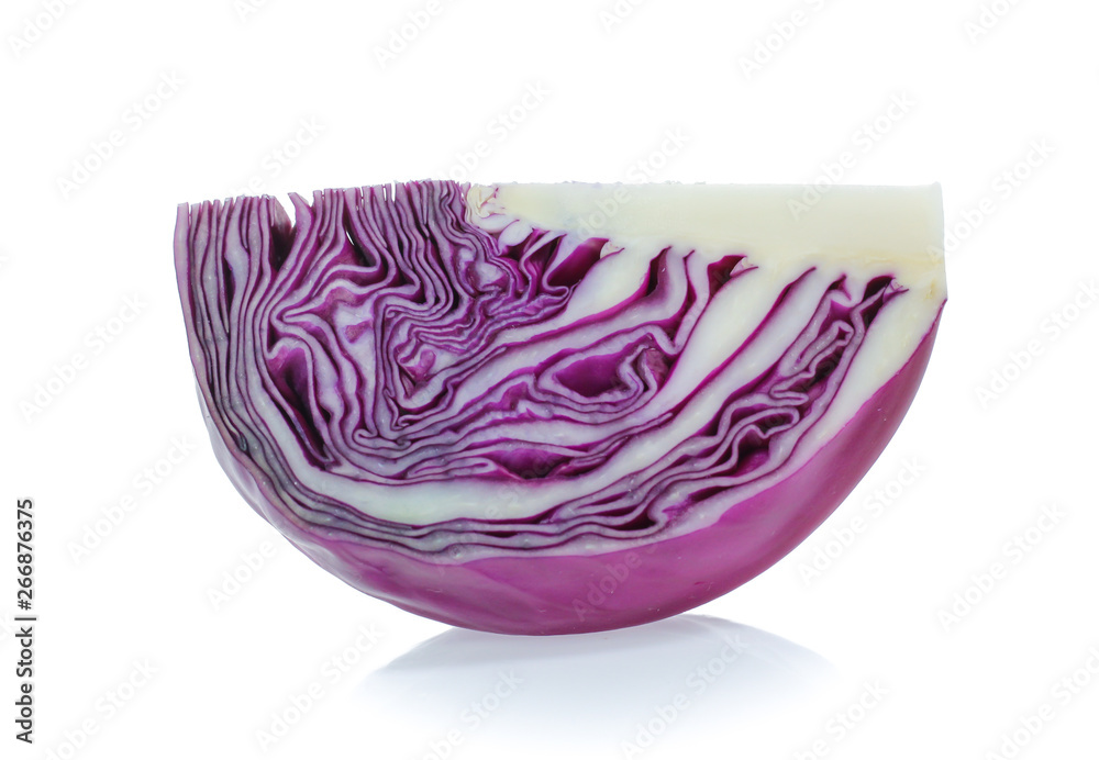 red cabbage isolated on white red cabbage isolated on white